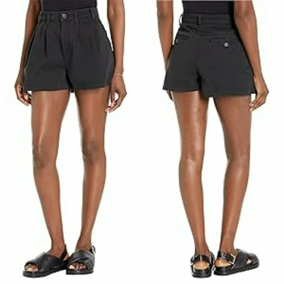 Free People | Billie Chino Shorts in Washed Black - Picture 6 of 6